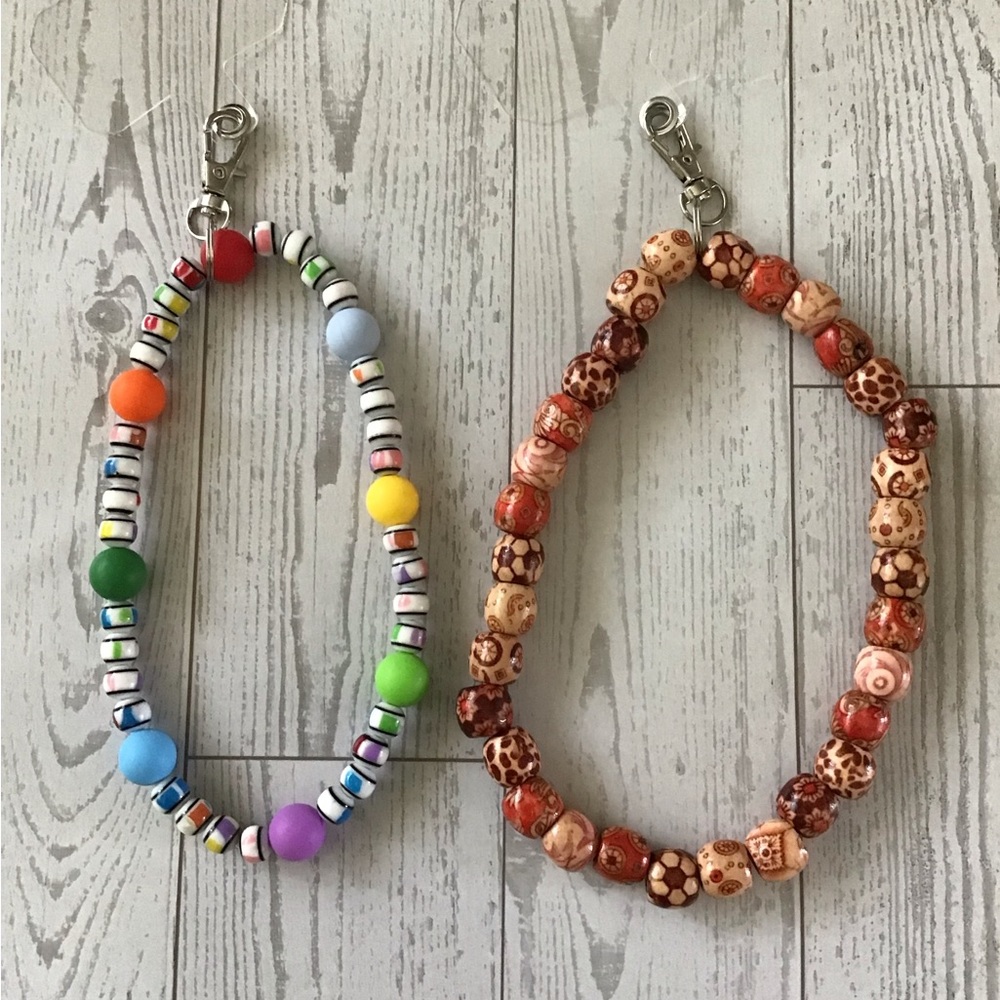 Colorful Beaded Phone Wristlets